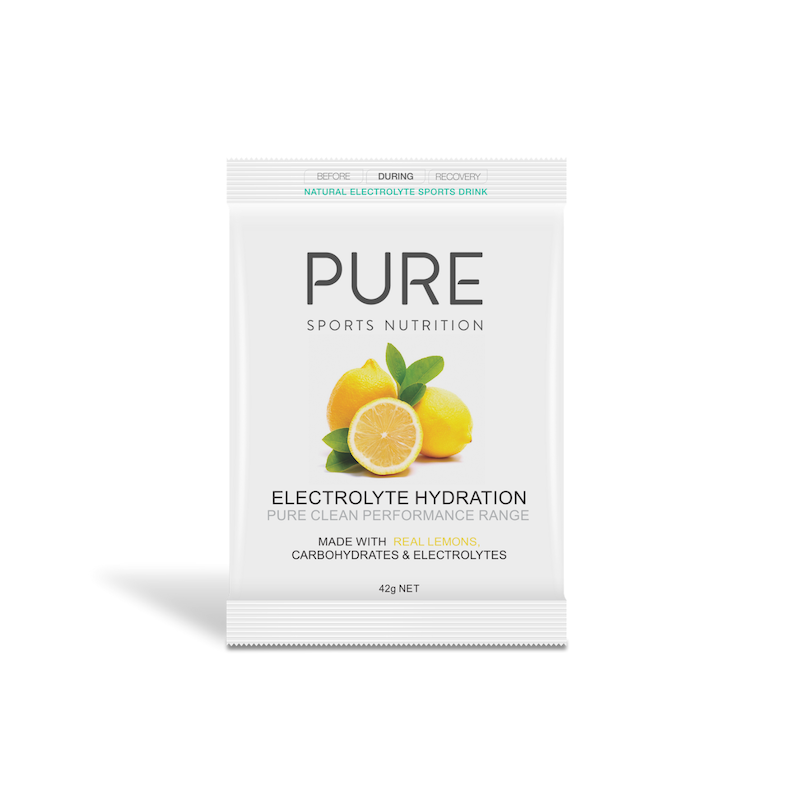 PURE Electrolyte Hydration Sachet 42g – Lemon flavour