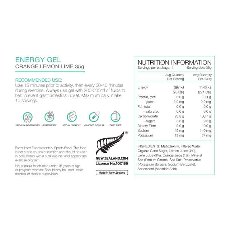 PURE Tradition Energy Gels (35g)