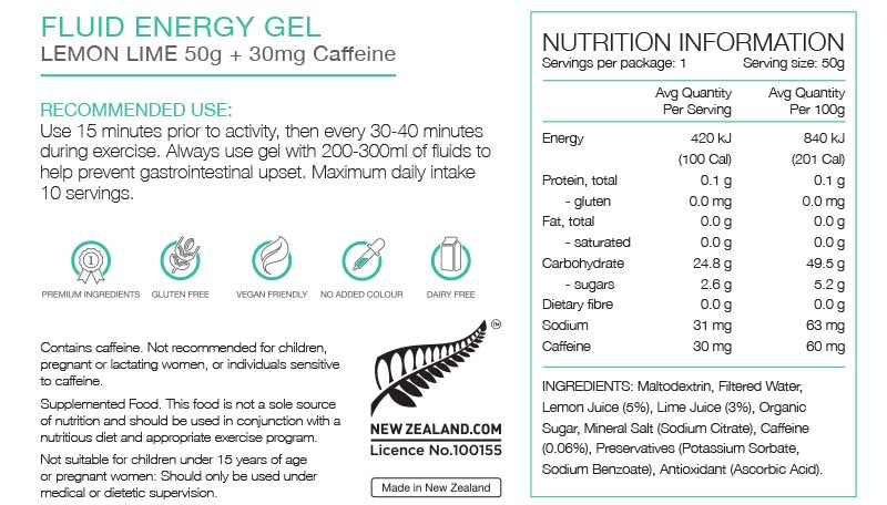 PURE Fluid Energy Gels (50-60g)